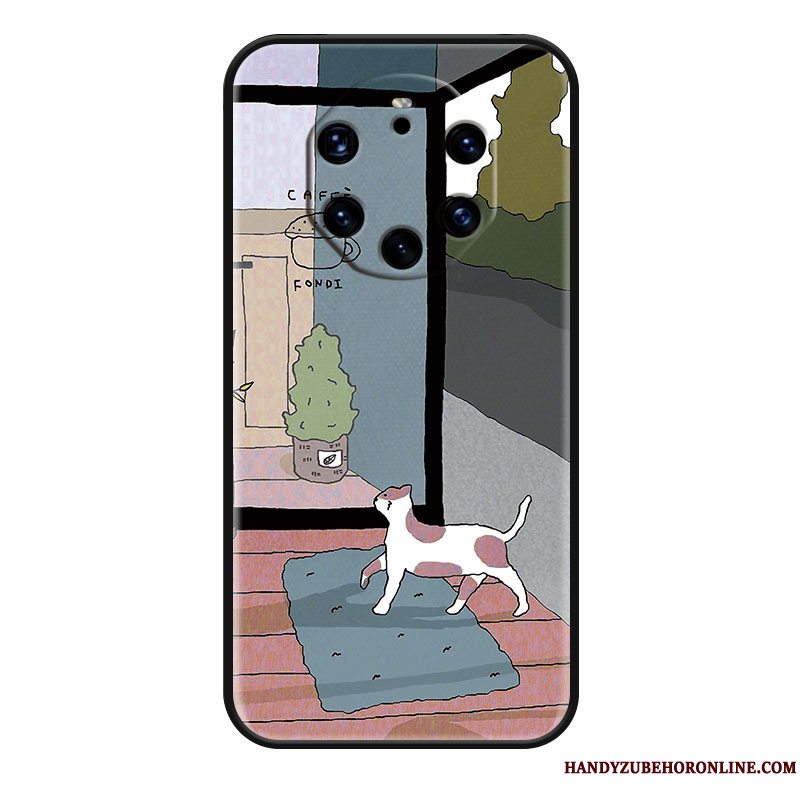 Etui Huawei Mate 40 Rs Cartoon Telefongrøn, Cover Huawei Mate 40 Rs Beskyttelse Smuk Vind