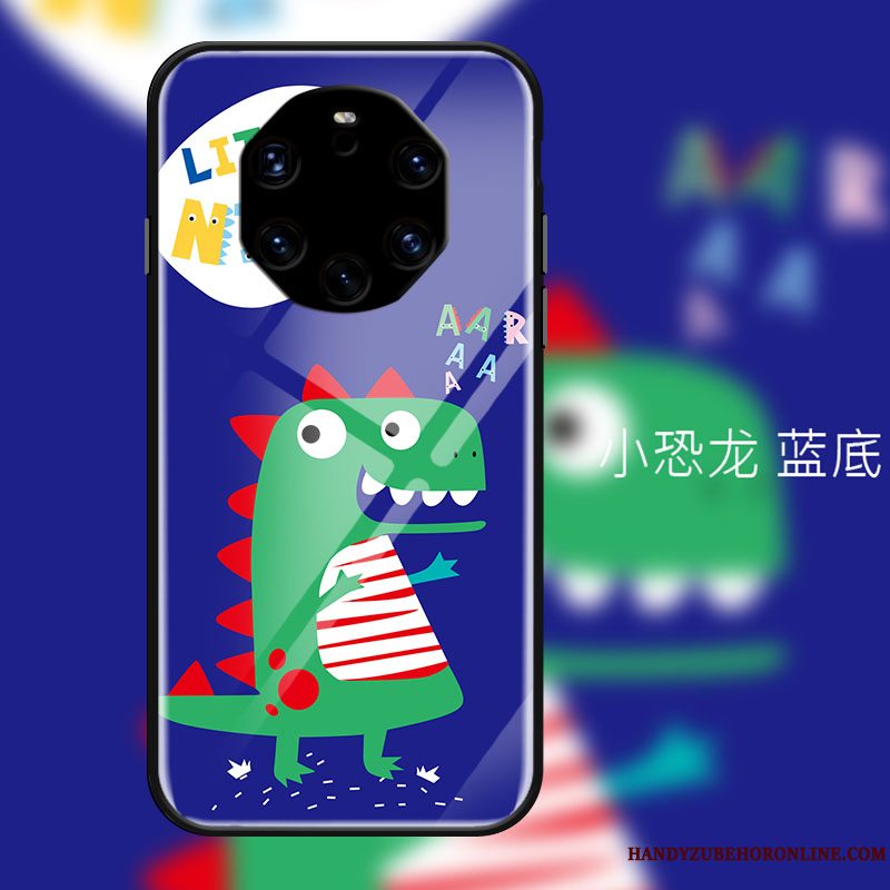 Etui Huawei Mate 40 Rs Kreativ Anti-fald Dragon, Cover Huawei Mate 40 Rs Cartoon Glas Trend
