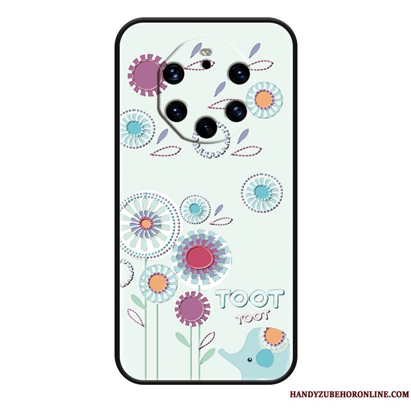 Etui Huawei Mate 40 Rs Tasker Lyserød Mælkebøtte, Cover Huawei Mate 40 Rs Cartoon Frisk Smuk