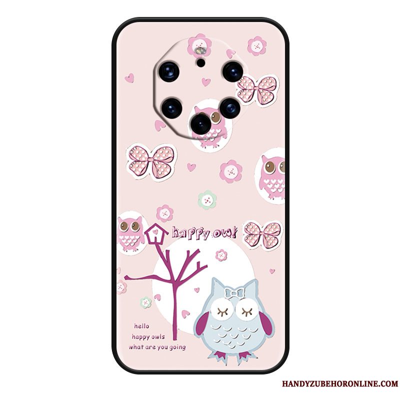 Etui Huawei Mate 40 Rs Tasker Lyserød Mælkebøtte, Cover Huawei Mate 40 Rs Cartoon Frisk Smuk