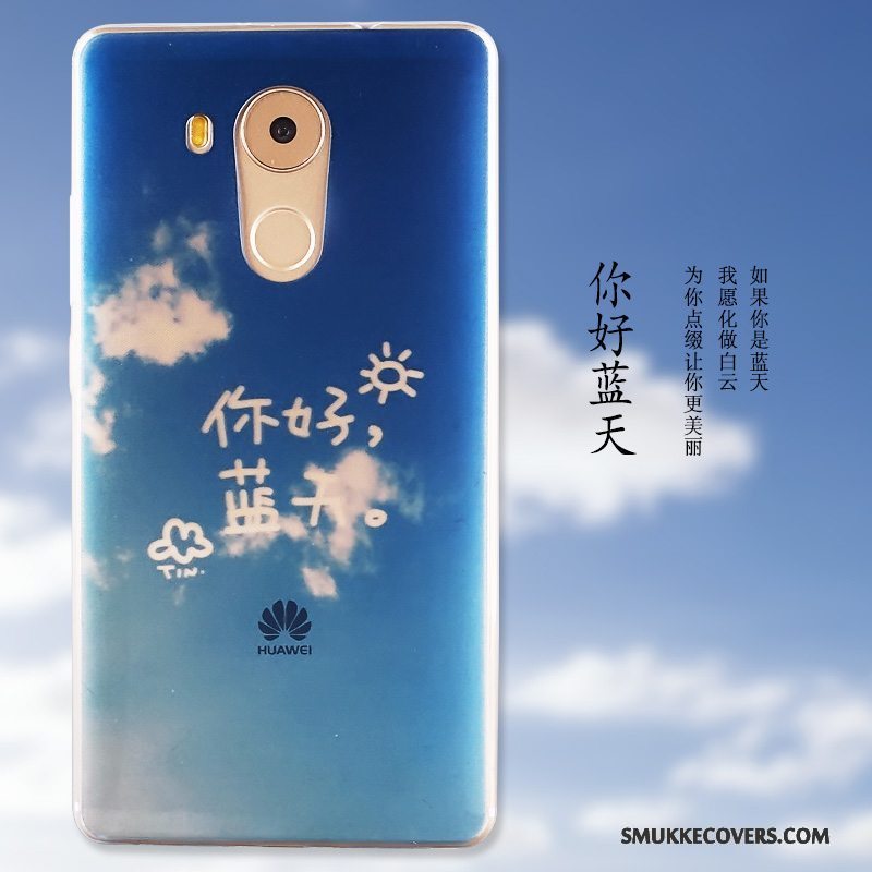 Etui Huawei Mate 8 Blød Telefonblå, Cover Huawei Mate 8 Beskyttelse