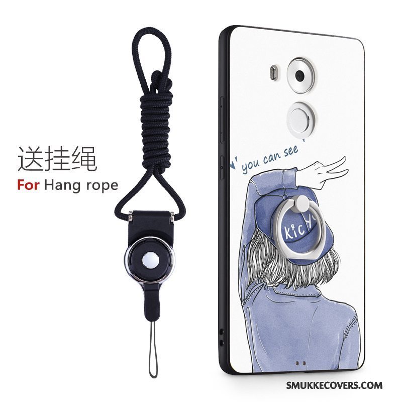 Etui Huawei Mate 8 Cartoon Hård Telefon, Cover Huawei Mate 8 Beskyttelse Lyserød Smuk