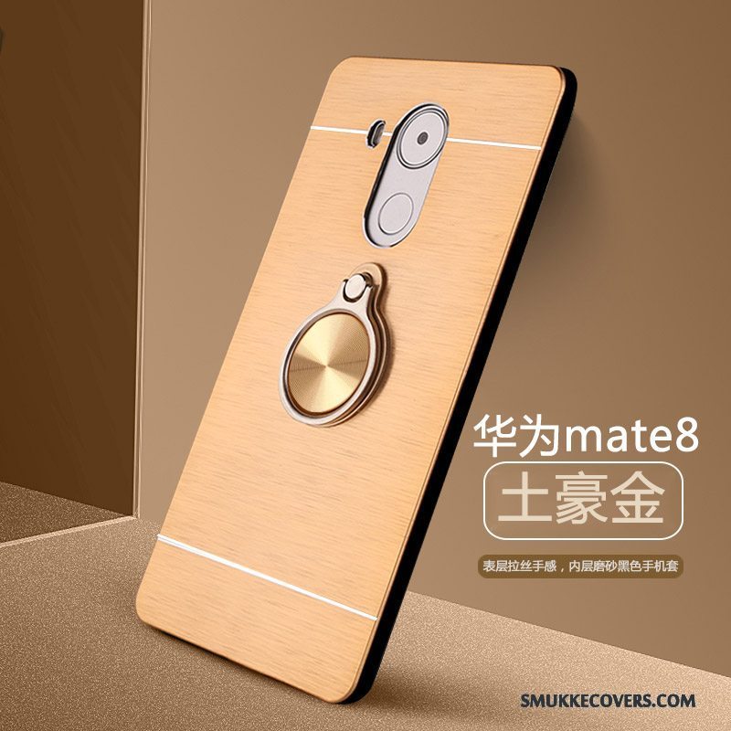 Etui Huawei Mate 8 Kreativ Guld Hård, Cover Huawei Mate 8 Beskyttelse Af Personlighed Høj