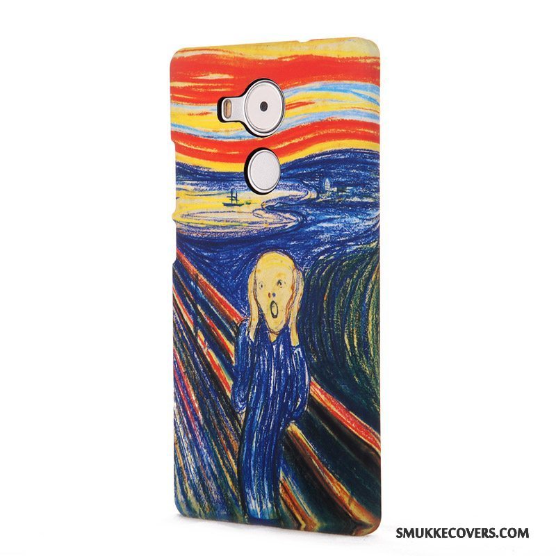 Etui Huawei Mate 8 Kreativ Hård Pæon, Cover Huawei Mate 8 Beskyttelse Kunst Abstrakt