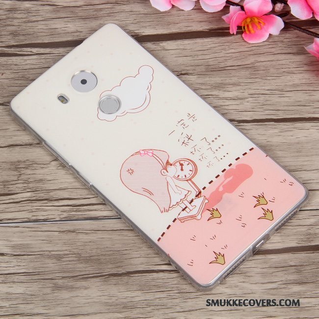 Etui Huawei Mate 8 Relief Lyse Lilla, Cover Huawei Mate 8 Blød Anti-fald Tynd