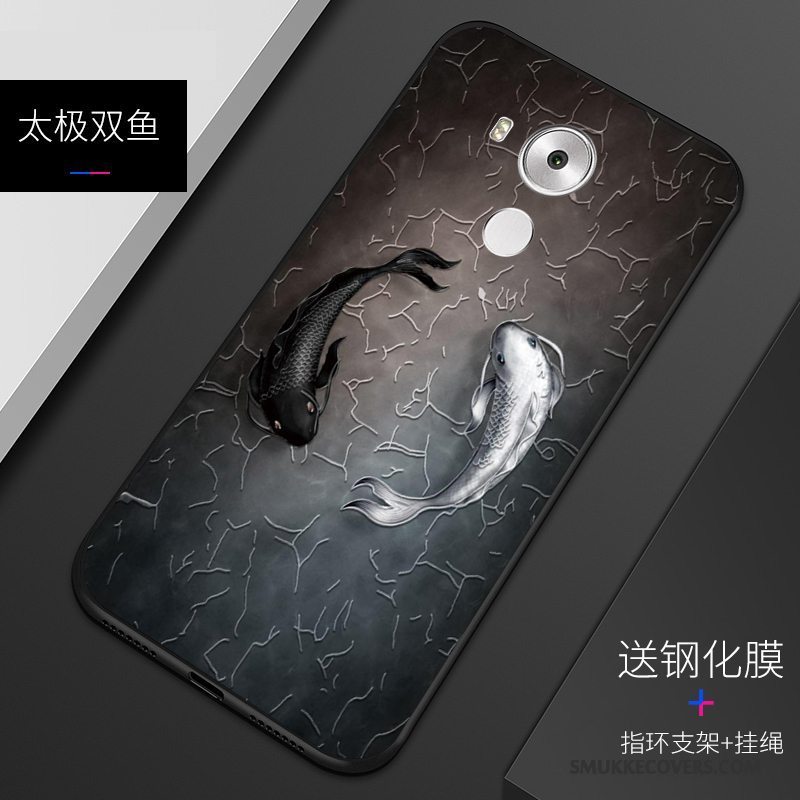 Etui Huawei Mate 8 Silikone Af Personlighed Anti-fald, Cover Huawei Mate 8 Tasker Telefonblå