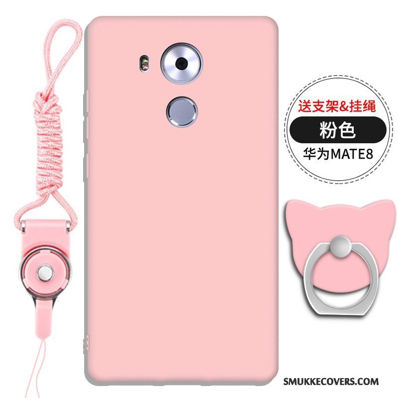 Etui Huawei Mate 8 Silikone Hængende Ornamenter Telefon, Cover Huawei Mate 8 Support Anti-fald Tredimensionale