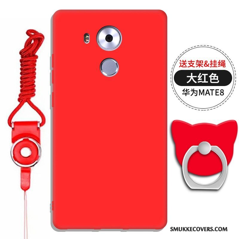 Etui Huawei Mate 8 Silikone Hængende Ornamenter Telefon, Cover Huawei Mate 8 Support Anti-fald Tredimensionale