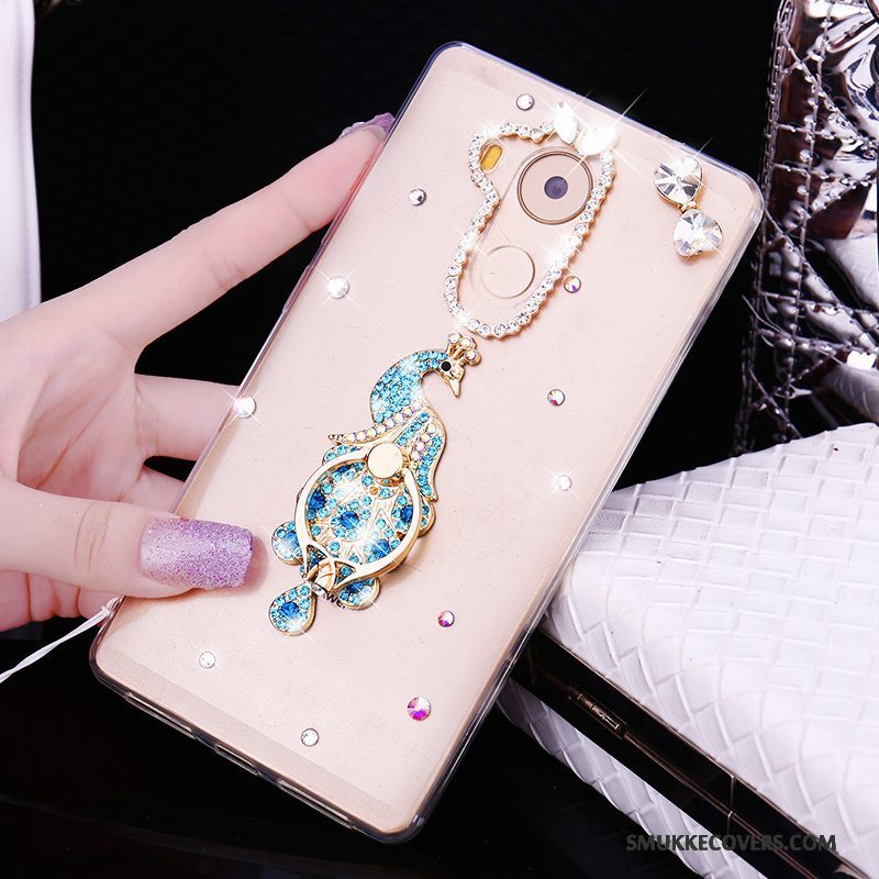 Etui Huawei Mate 8 Strass Trend Hængende Ornamenter, Cover Huawei Mate 8 Silikone Telefonguld