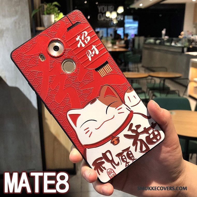 Etui Huawei Mate 8 Tasker Kat Wealth, Cover Huawei Mate 8 Beskyttelse Telefongul