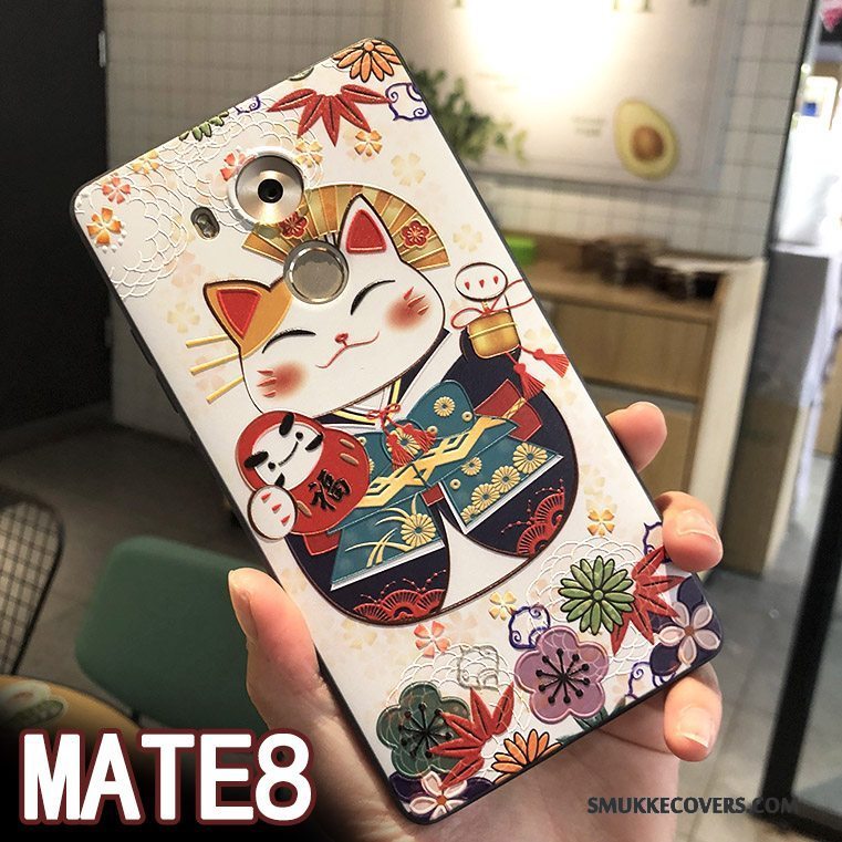 Etui Huawei Mate 8 Tasker Kat Wealth, Cover Huawei Mate 8 Beskyttelse Telefongul