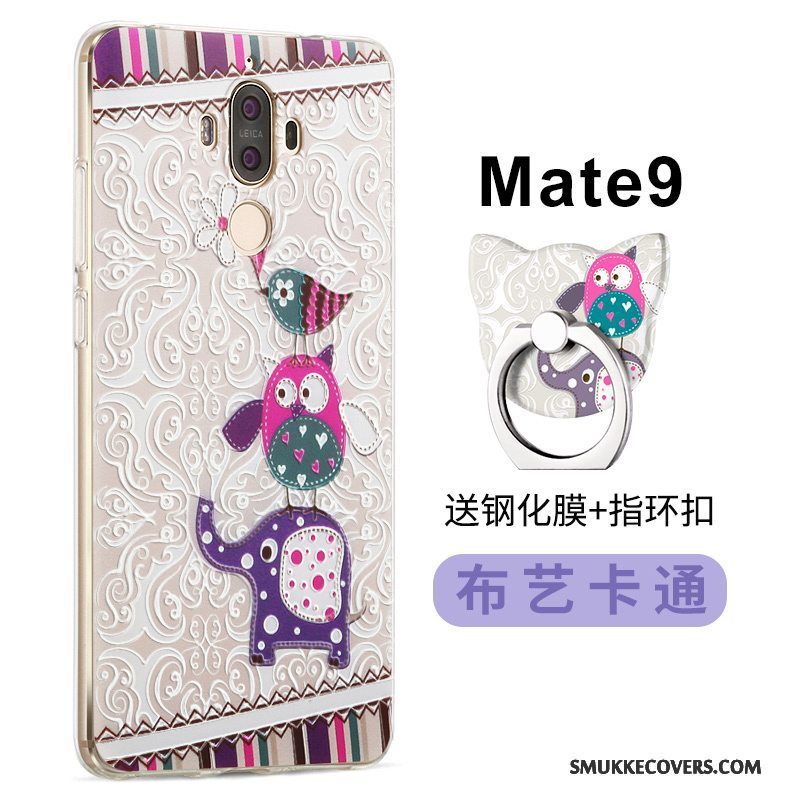 Etui Huawei Mate 9 Beskyttelse Af Personlighed Telefon, Cover Huawei Mate 9 Blød Lyserød Anti-fald