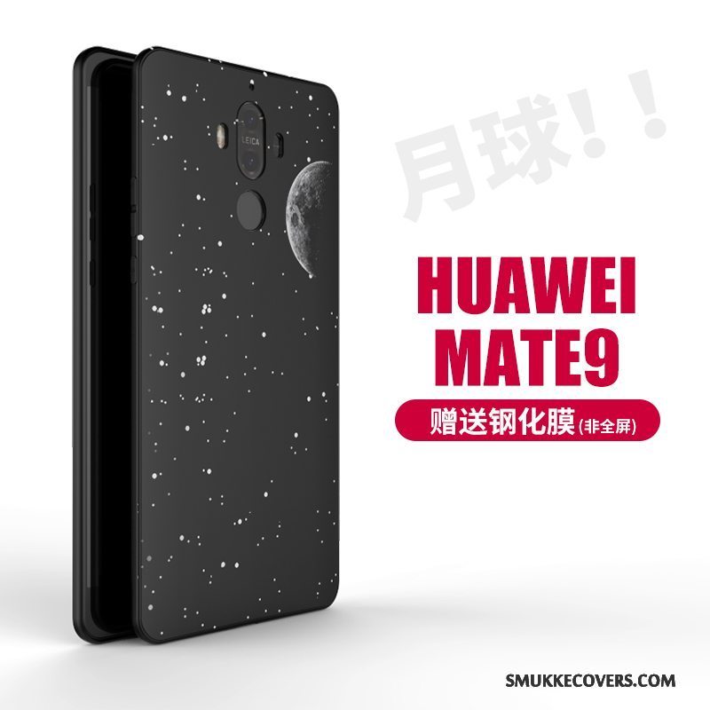 Etui Huawei Mate 9 Blød Stor Trend, Cover Huawei Mate 9 Silikone Telefonsort