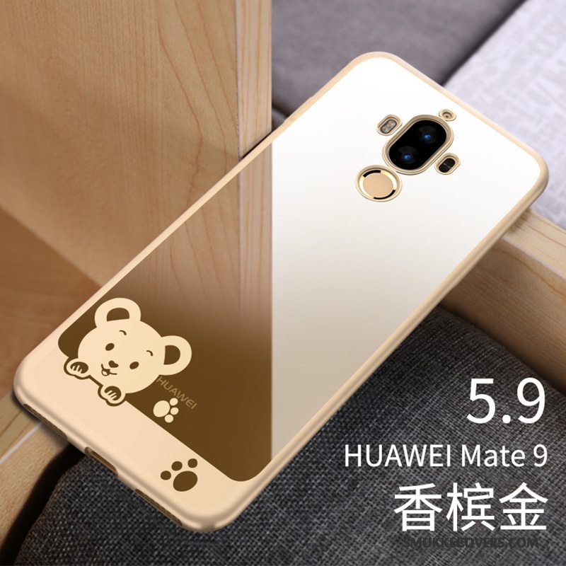 Etui Huawei Mate 9 Blød Trend Gennemsigtig, Cover Huawei Mate 9 Silikone Tynd Lyserød
