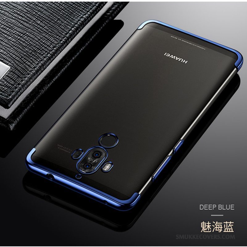 Etui Huawei Mate 9 Farve Telefonanti-fald, Cover Huawei Mate 9 Kreativ Gennemsigtig Belægning