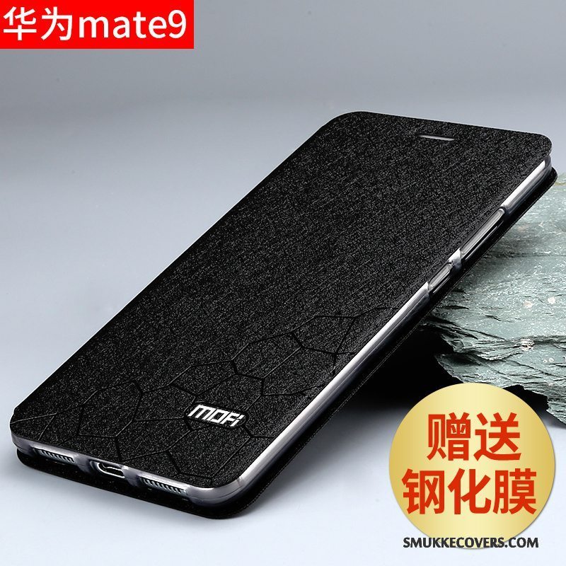 Etui Huawei Mate 9 Folio Telefonguld, Cover Huawei Mate 9 Silikone