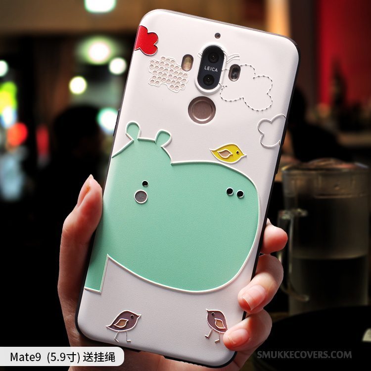 Etui Huawei Mate 9 Kreativ Af Personlighed Smuk, Cover Huawei Mate 9 Tasker Lyserød Anti-fald