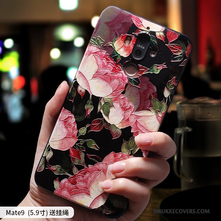Etui Huawei Mate 9 Kreativ Anti-fald Telefon, Cover Huawei Mate 9 Silikone Lyse Af Personlighed