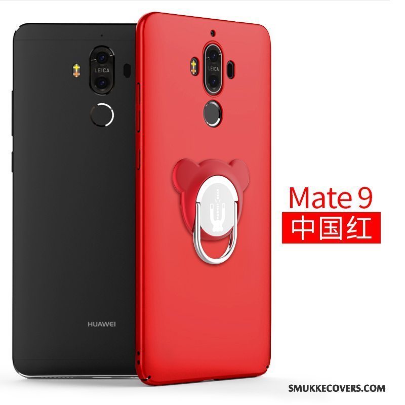 Etui Huawei Mate 9 Kreativ Rød Telefon, Cover Huawei Mate 9 Af Personlighed Magnetisk