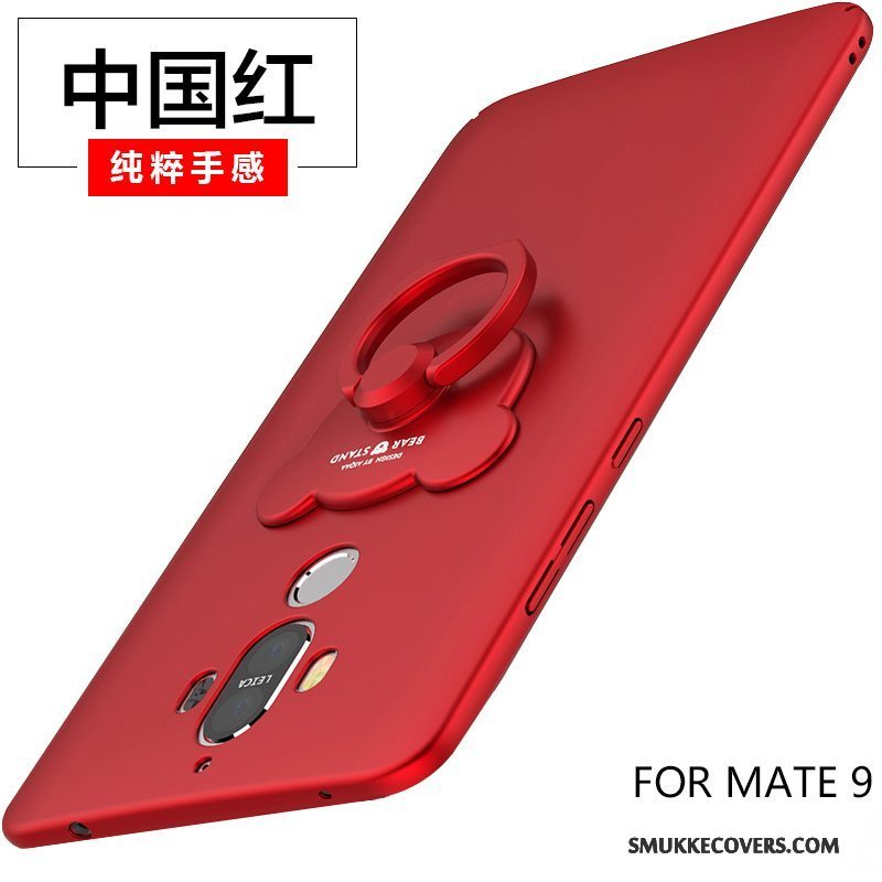 Etui Huawei Mate 9 Kreativ Rød Telefon, Cover Huawei Mate 9 Af Personlighed Magnetisk