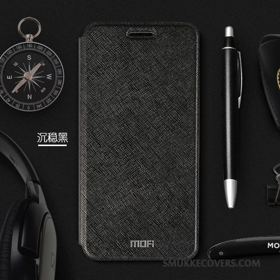 Etui Huawei Mate 9 Læder Anti-fald Guld, Cover Huawei Mate 9 Folio Telefon