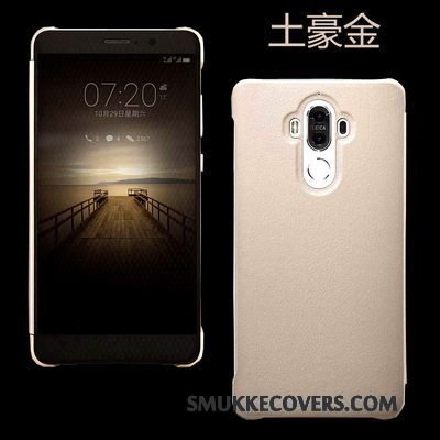 Etui Huawei Mate 9 Læder Anti-fald Telefon, Cover Huawei Mate 9 Beskyttelse Tynd Hvid