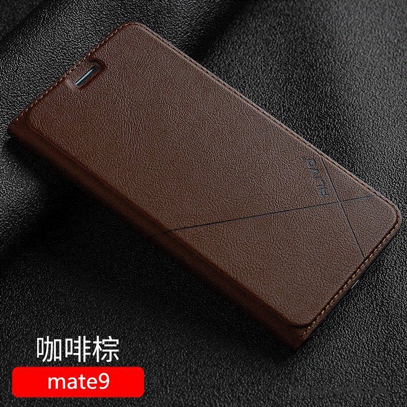 Etui Huawei Mate 9 Læder Anti-fald Telefon, Cover Huawei Mate 9 Tasker Rød