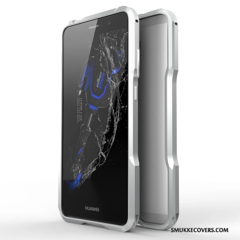 Etui Huawei Mate 9 Metal Rød Telefon, Cover Huawei Mate 9 Beskyttelse Ramme