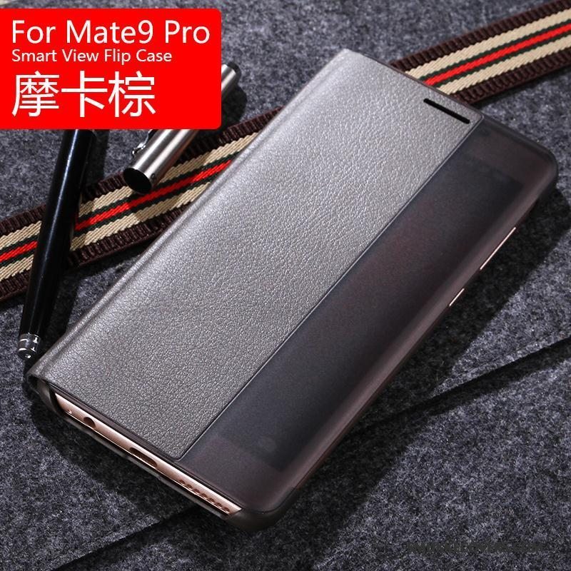 Etui Huawei Mate 9 Pro Beskyttelse Sort Telefon, Cover Huawei Mate 9 Pro Læder