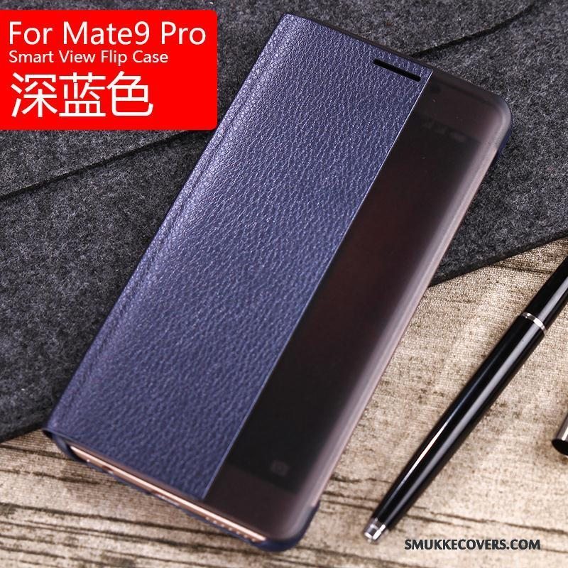 Etui Huawei Mate 9 Pro Beskyttelse Sort Telefon, Cover Huawei Mate 9 Pro Læder