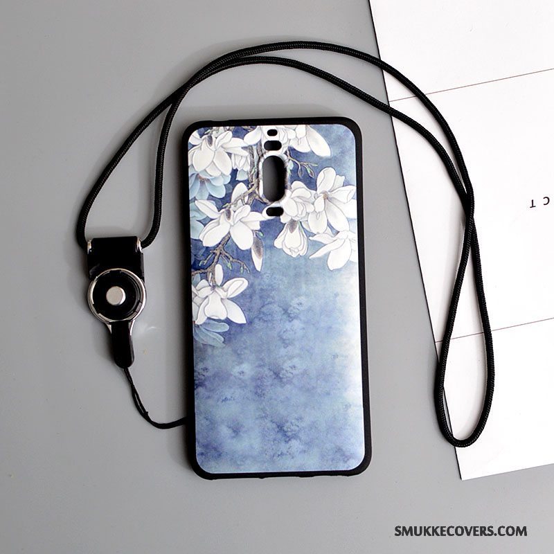 Etui Huawei Mate 9 Pro Blød Hvid Hængende Ornamenter, Cover Huawei Mate 9 Pro Silikone Anti-fald Telefon
