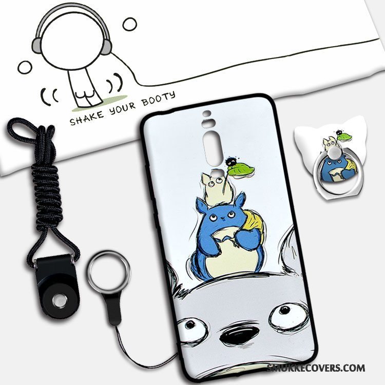 Etui Huawei Mate 9 Pro Blød Hængende Ornamenter Lyserød, Cover Huawei Mate 9 Pro Cartoon Anti-fald Telefon