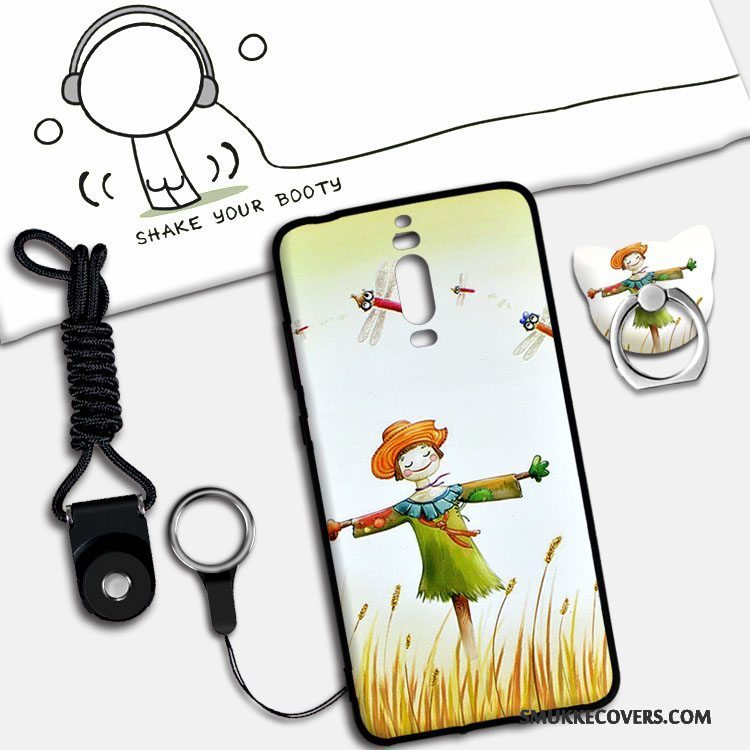 Etui Huawei Mate 9 Pro Blød Hængende Ornamenter Lyserød, Cover Huawei Mate 9 Pro Cartoon Anti-fald Telefon