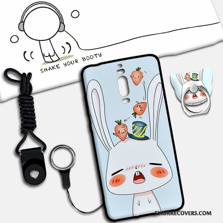 Etui Huawei Mate 9 Pro Blød Hængende Ornamenter Lyserød, Cover Huawei Mate 9 Pro Cartoon Anti-fald Telefon