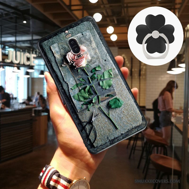 Etui Huawei Mate 9 Pro Blød Sort Telefon, Cover Huawei Mate 9 Pro Relief