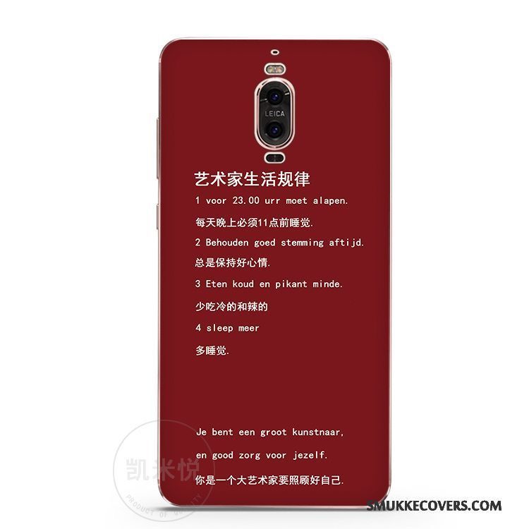 Etui Huawei Mate 9 Pro Blød Sort Telefon, Cover Huawei Mate 9 Pro Silikone Kunst Af Personlighed
