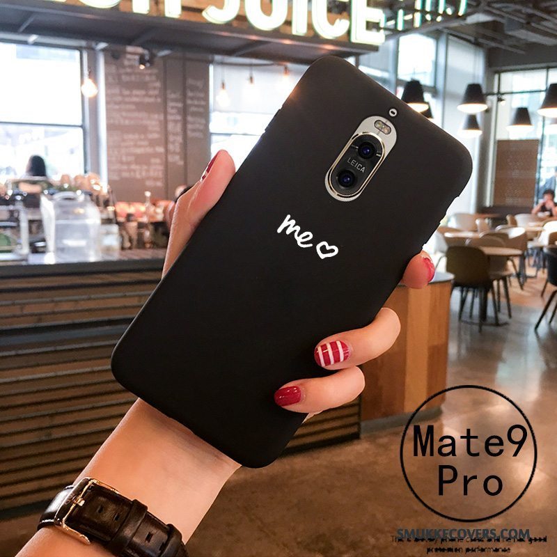 Etui Huawei Mate 9 Pro Blød Telefonelskeren, Cover Huawei Mate 9 Pro Beskyttelse Sort Af Personlighed