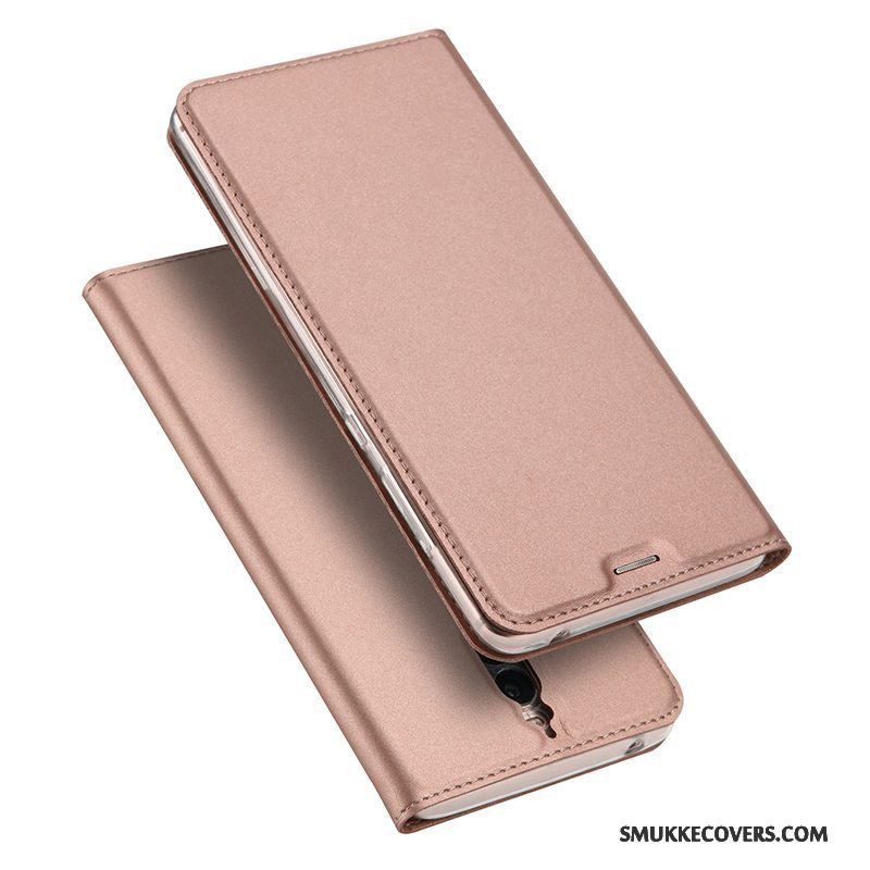 Etui Huawei Mate 9 Pro Folio Business Telefon, Cover Huawei Mate 9 Pro Læder Guld