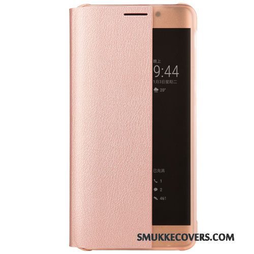 Etui Huawei Mate 9 Pro Folio Lyserød Telefon, Cover Huawei Mate 9 Pro Læder