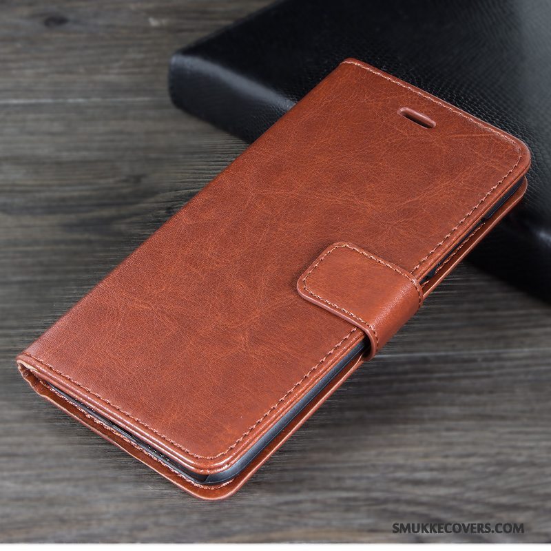 Etui Huawei Mate 9 Pro Læder Anti-fald Rød, Cover Huawei Mate 9 Pro Folio Telefon