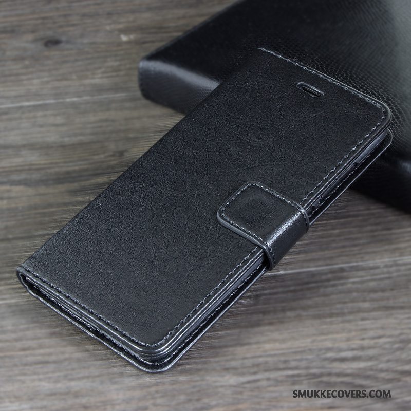 Etui Huawei Mate 9 Pro Læder Anti-fald Rød, Cover Huawei Mate 9 Pro Folio Telefon