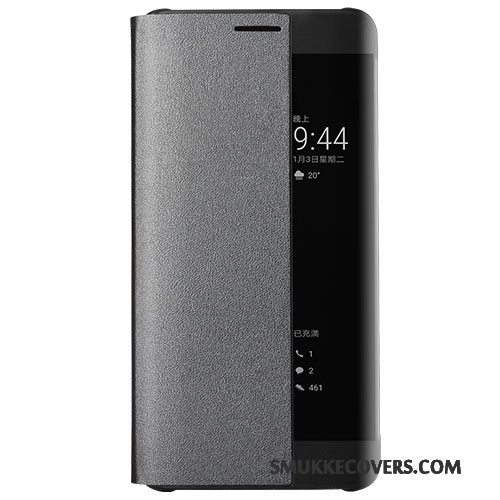 Etui Huawei Mate 9 Pro Læder Telefonlyserød, Cover Huawei Mate 9 Pro Beskyttelse