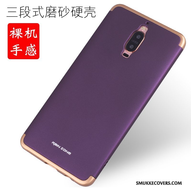 Etui Huawei Mate 9 Pro Metal Ny Ramme, Cover Huawei Mate 9 Pro Beskyttelse Telefonlyserød