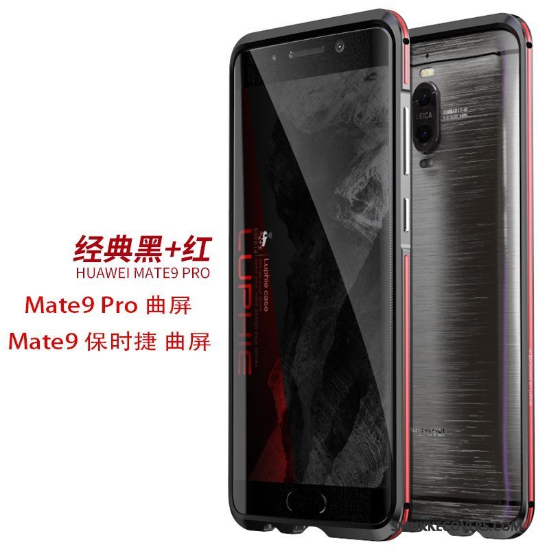 Etui Huawei Mate 9 Pro Metal Telefonramme, Cover Huawei Mate 9 Pro Beskyttelse Sølv