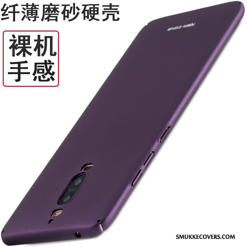 Etui Huawei Mate 9 Pro Nubuck Telefon, Cover Huawei Mate 9 Pro Anti-fald Rød