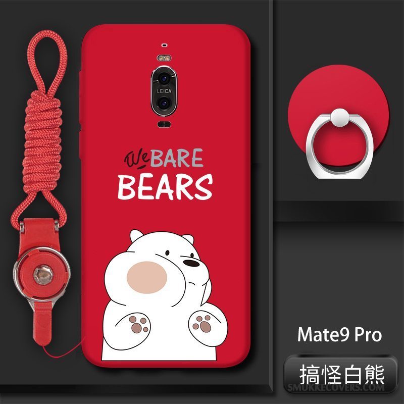 Etui Huawei Mate 9 Pro Silikone Anti-fald Sort, Cover Huawei Mate 9 Pro Tasker Trend Telefon