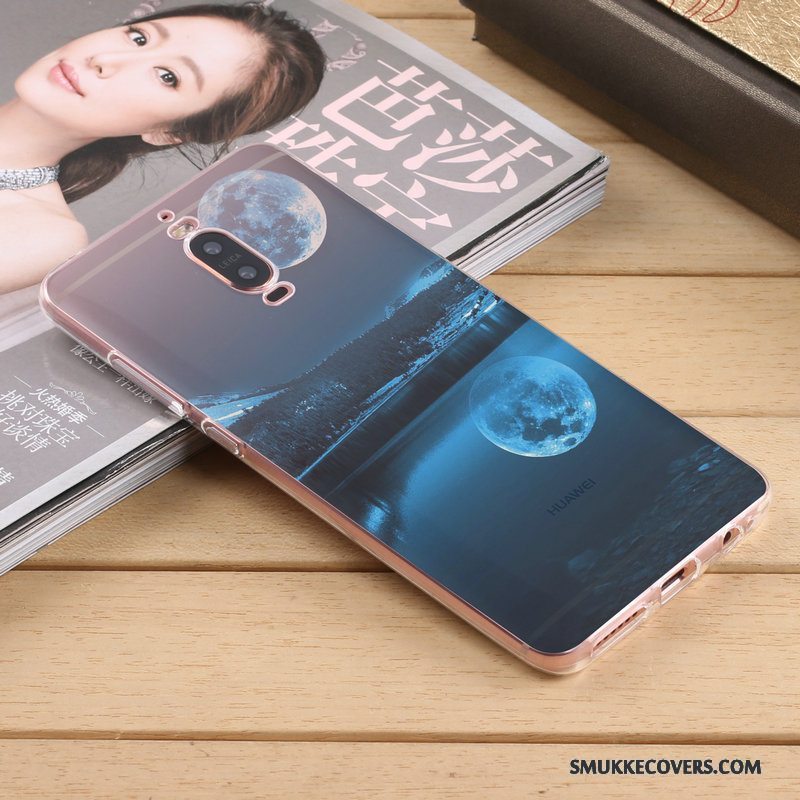 Etui Huawei Mate 9 Pro Silikone Lyse Anti-fald, Cover Huawei Mate 9 Pro Kreativ Gul Telefon