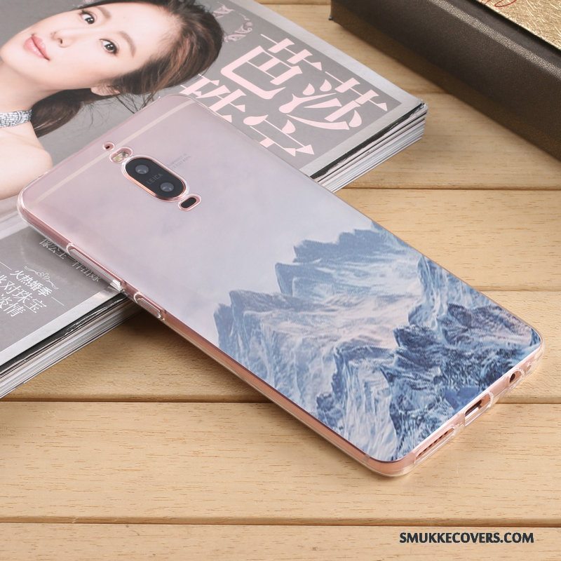 Etui Huawei Mate 9 Pro Silikone Lyse Anti-fald, Cover Huawei Mate 9 Pro Kreativ Gul Telefon