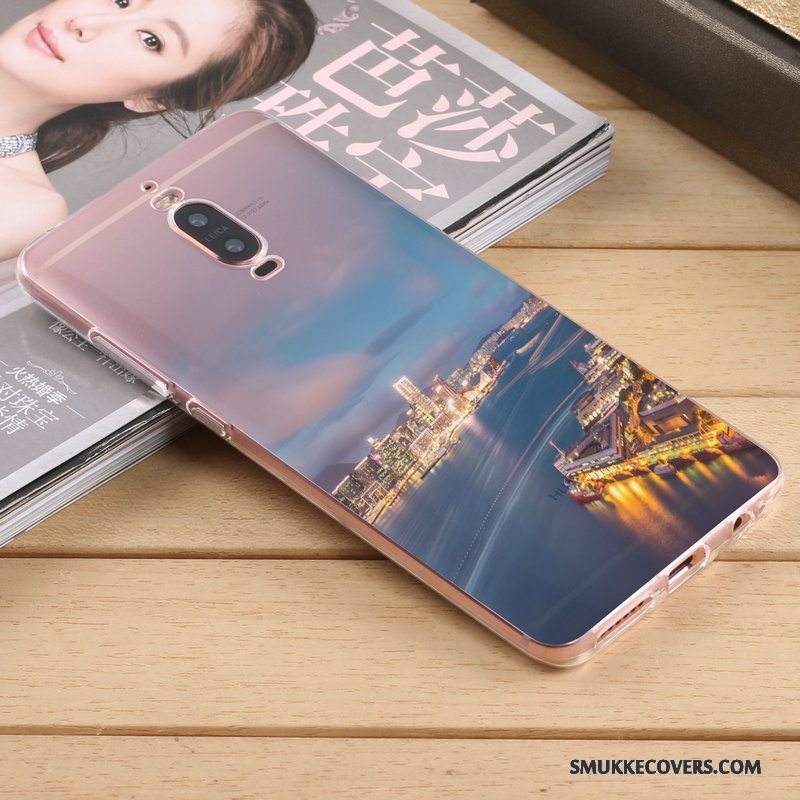 Etui Huawei Mate 9 Pro Silikone Lyse Anti-fald, Cover Huawei Mate 9 Pro Kreativ Gul Telefon