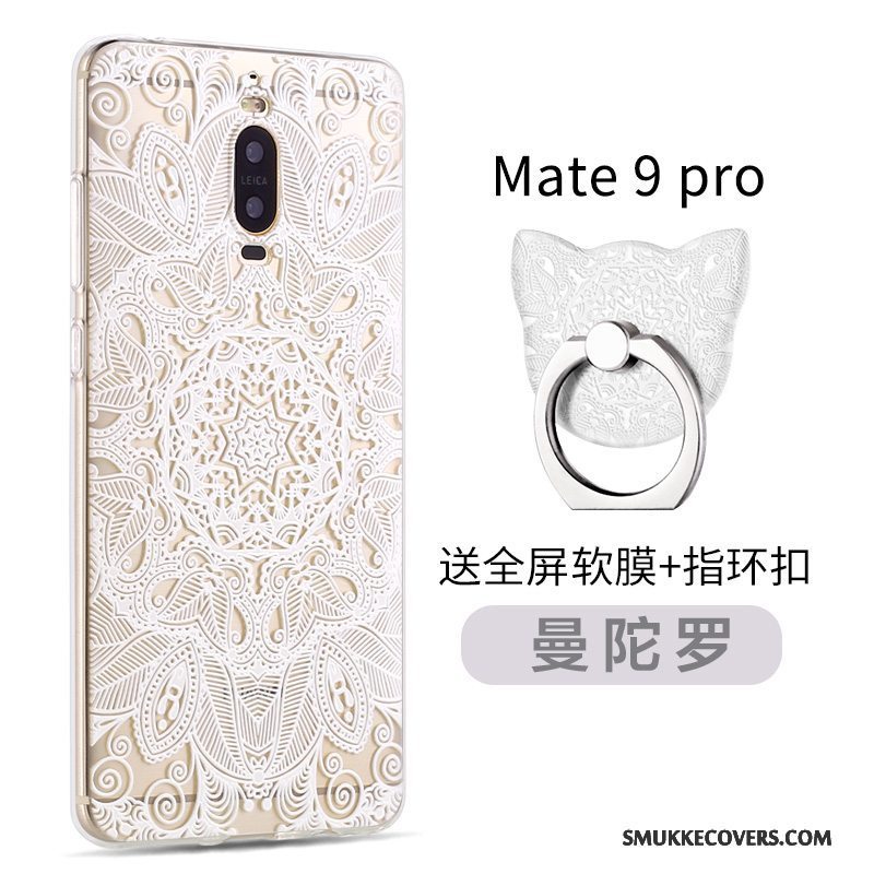 Etui Huawei Mate 9 Pro Silikone Telefonblå, Cover Huawei Mate 9 Pro Cartoon Nubuck Trend